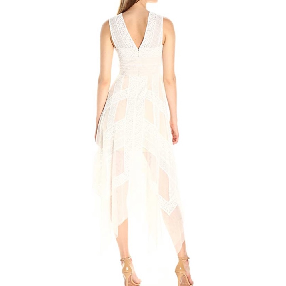 BCBG Andi Lace Dress OFF WHITE 4 - Picture 5 of 8